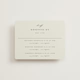 "Softly Swept" - Multi-Event RSVP Cards in Ivory by Carolyn Nicks - Front
