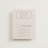 "Capsule" - Multi-Event RSVP Cards in Stone by Everett Paper Goods - Front