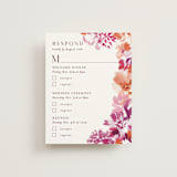"veranda" - Multi-Event RSVP Cards in Merlot by Angela Marzuki - Front
