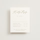 "Napa" - Multi-Event RSVP Cards in Golden by Kelly Schmidt - Front