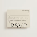 "Amara" - Multi-Event RSVP Cards in Sand by Robert and Stella - Front