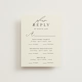 "Love and Faith" - Multi-Event RSVP Cards in Vanilla by Louise Kay - Front