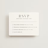 "Everly" - Multi-Event RSVP Cards in Snow by Hooray Creative - Front