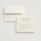 "Everly" - Multi-Event RSVP Cards in Snow by Hooray Creative - RSVP with Envelope