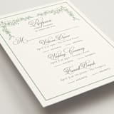 "Romantic Garden" - Multi-Event RSVP Cards in Mint by Melinda Denison - Detail