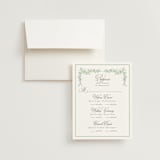 "Romantic Garden" - Multi-Event RSVP Cards in Mint by Melinda Denison - RSVP with Envelope