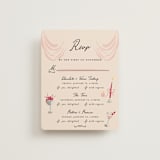 "Velvet Cherry" - Multi-Event RSVP Cards in Cherry by Sarah Rosenthal - Front
