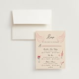 "Velvet Cherry" - Multi-Event RSVP Cards in Cherry by Sarah Rosenthal - RSVP with Envelope