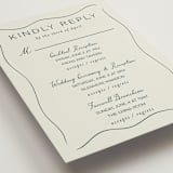 "Pair of Calla Lilies" - Multi-Event RSVP Cards in Sage by Leah Bisch - Detail
