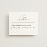 "Initial" - Multi-Event RSVP Cards in Pearl by Jennifer Postorino - Front
