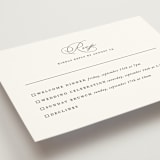 "Initial" - Multi-Event RSVP Cards in Pearl by Jennifer Postorino - Detail