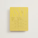 "Bloom" - Multi-Event RSVP Cards in Caribbean Citrus by Morgan Kendall - Front