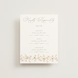 "Rosebud" - Multi-Event RSVP Cards in Peony by Baumbirdy - Front