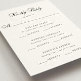 "Chic Union" - Multi-Event RSVP Cards in Mystic Raven by Cass Loh - Detail