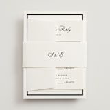 "Chic Union" - Multi-Event RSVP Cards in Mystic Raven by Cass Loh - Assembled with Belly Band