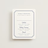 "Deluxe" - Multi-Event RSVP Cards in Blueberry by Carolyn MacLaren - Front