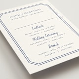 "Deluxe" - Multi-Event RSVP Cards in Blueberry by Carolyn MacLaren - Detail