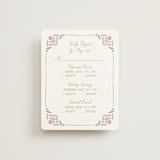 "Folk Garden" - Multi-Event RSVP Cards in Garden by Creo Study - Front