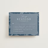 "Linen" - Multi-Event RSVP Cards in Midnight by Ashley Rosenbaum - Front