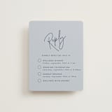 "Marked" - Multi-Event RSVP Cards in Navy by JoAnn Jinks - Front