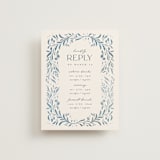 "Porcelain" - Multi-Event RSVP Cards in Delft Blue by Ashley DeMeyere - Front