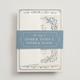 "Porcelain" - Multi-Event RSVP Cards in Delft Blue by Ashley DeMeyere - Assembled with Belly Band