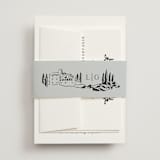 "Countryside Villa" - Multi-Event RSVP Cards in Noir by Shiny Penny Studio - Assembled with Belly Band