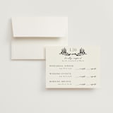 "Countryside Villa" - Multi-Event RSVP Cards in Noir by Shiny Penny Studio - RSVP with Envelope