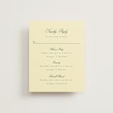 "Curved frame" - Multi-Event RSVP Cards in Citrine by Emily Betts - Front