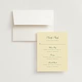 "Curved Frame" - Multi-Event RSVP Cards in Citrine by Emily Betts - RSVP with Envelope