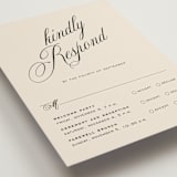 "Modern Romance" - Multi-Event RSVP Cards in Almond by Eric Clegg - Detail