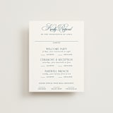 "Hilton" - Multi-Event RSVP Cards in Ocean by Kelly Schmidt - Front