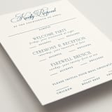 "Hilton" - Multi-Event RSVP Cards in Ocean by Kelly Schmidt - Detail