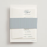 "Hilton" - Multi-Event RSVP Cards in Ocean by Kelly Schmidt - Assembled with Belly Band