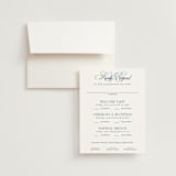 "Hilton" - Multi-Event RSVP Cards in Ocean by Kelly Schmidt - RSVP with Envelope