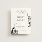 "New York Skyline" - Multi-Event RSVP Cards in Noir by Melinda Denison - Front