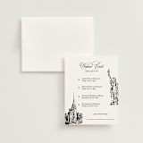 "New York Skyline" - Multi-Event RSVP Cards in Noir by Melinda Denison - RSVP with Envelope
