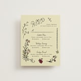 "Love Rests in a Garden" - Multi-Event RSVP Cards in Oat by Helena Vitto - Front