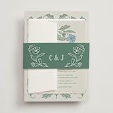 "Botanical" - Multi-Event RSVP Cards in Garden by Kelly Watkins - Assembled with Belly Band