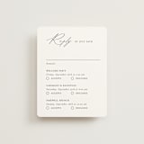 "Contemporary" - Multi-Event RSVP Cards in Cotton by Vanessa Doyle - Front