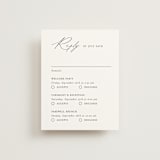 "Contemporary" - Multi-Event RSVP Cards in Cotton by Vanessa Doyle - Front