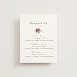 "Romantic Florals" - Multi-Event RSVP Cards in Peony by Susan Moyal - Front