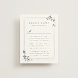 "Wistful" - Multi-Event RSVP Cards in Mist by Everett Paper Goods - Front