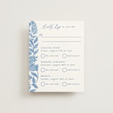 "Porcelain Floral" - Multi-Event RSVP Cards in Porcelain by Elly - Front
