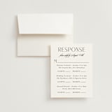 "Grand Scale" - Multi-Event RSVP Cards in Caviar by Olivia Raufman - RSVP with Envelope