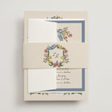 "A wedding in Low Country" - Multi-Event RSVP Cards in Cornflower by Chris Griffith - Assembled with Belly Band