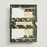 "all the flowers of the world" - Multi-Event RSVP Cards in Garden by Sumak Studio - Assembled with Belly Band