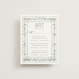 "Vintage Sketched" - Multi-Event RSVP Cards in Wisteria by Jenna Holcomb - Front