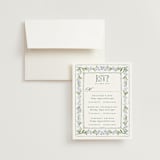 "Vintage Sketched" - Multi-Event RSVP Cards in Wisteria by Jenna Holcomb - RSVP with Envelope