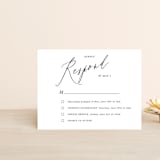 "Crescendo" - Multi-Event RSVP Cards in Snow by Griffinbell Paper Co. - Front